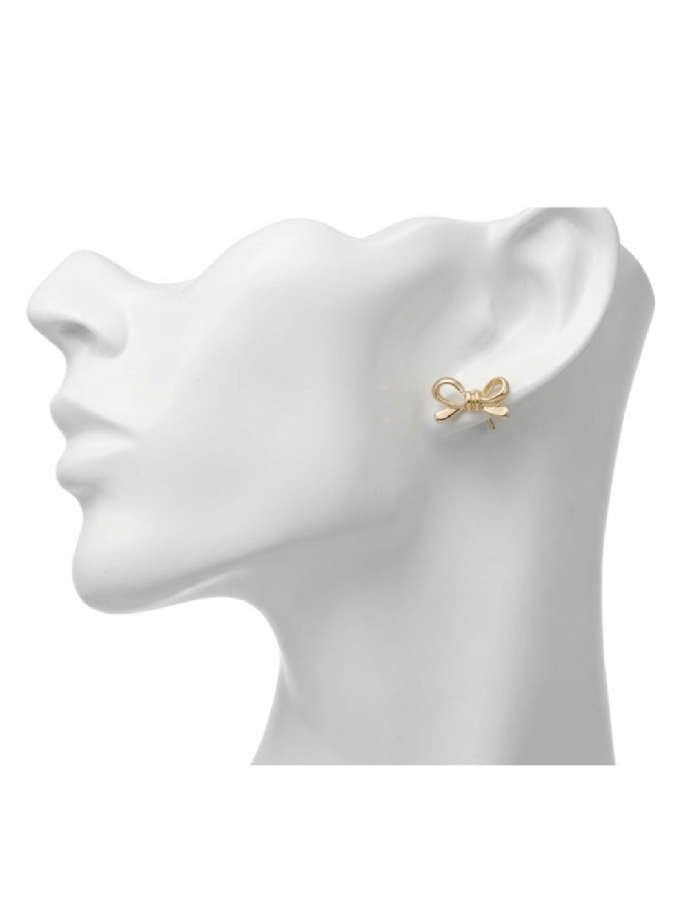 Open Bow Stud Earrings (NWT) - Picture 3 of 6
